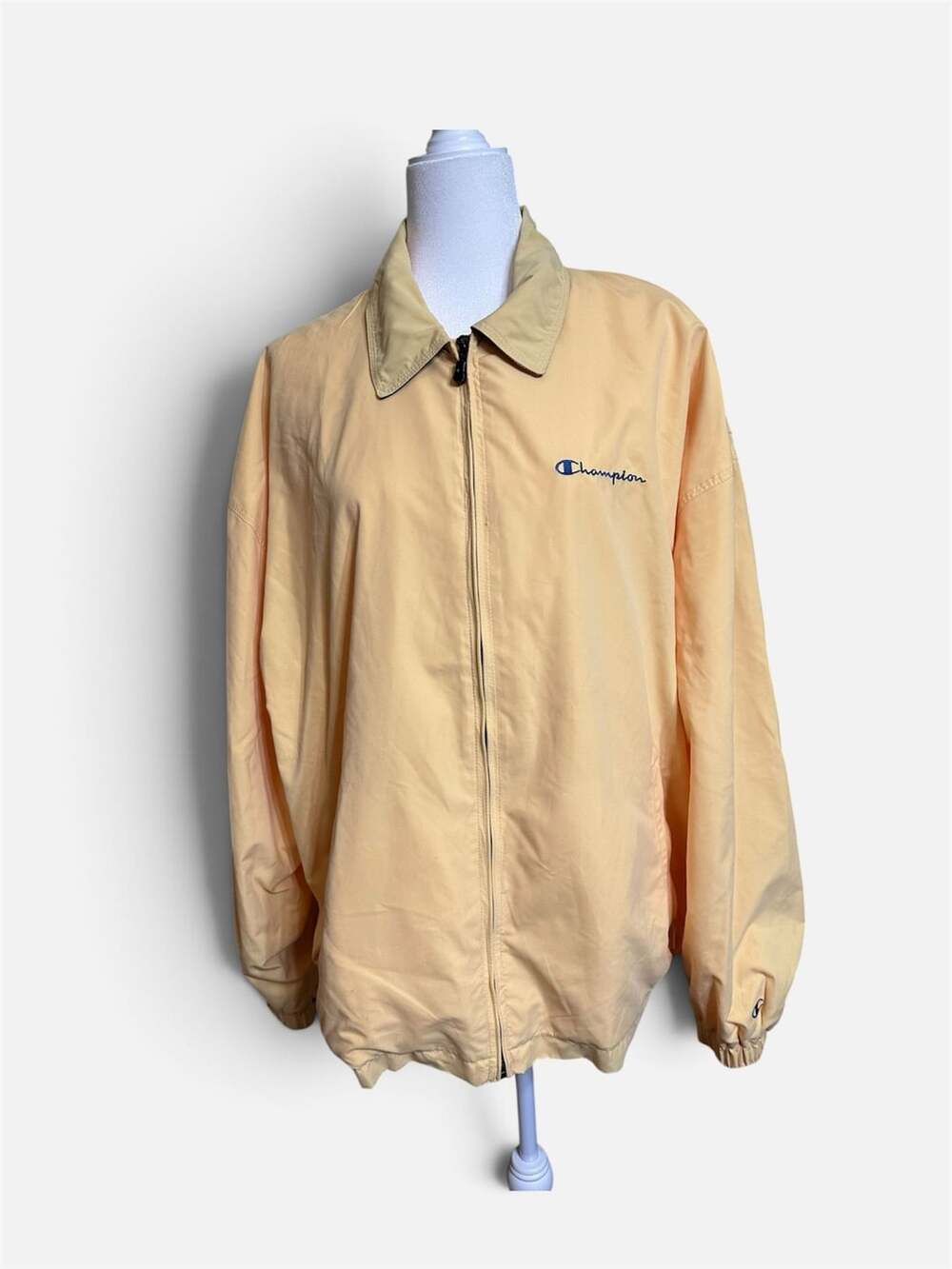 Champion Vintage Full Zip Lightweight Jacket Khaki 2XL